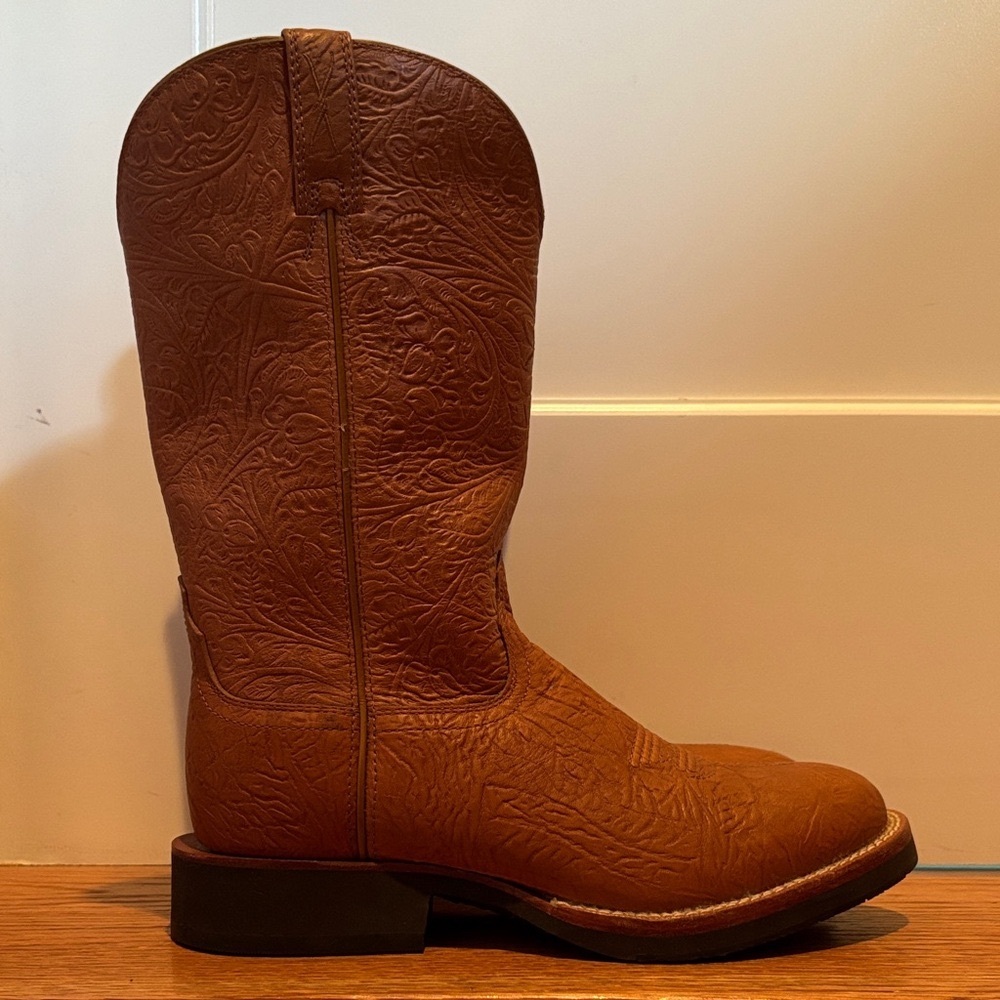 Twisted X Horseman 13” Leather Boots in Saddle Oiled / Saddled Tootled and Oiled